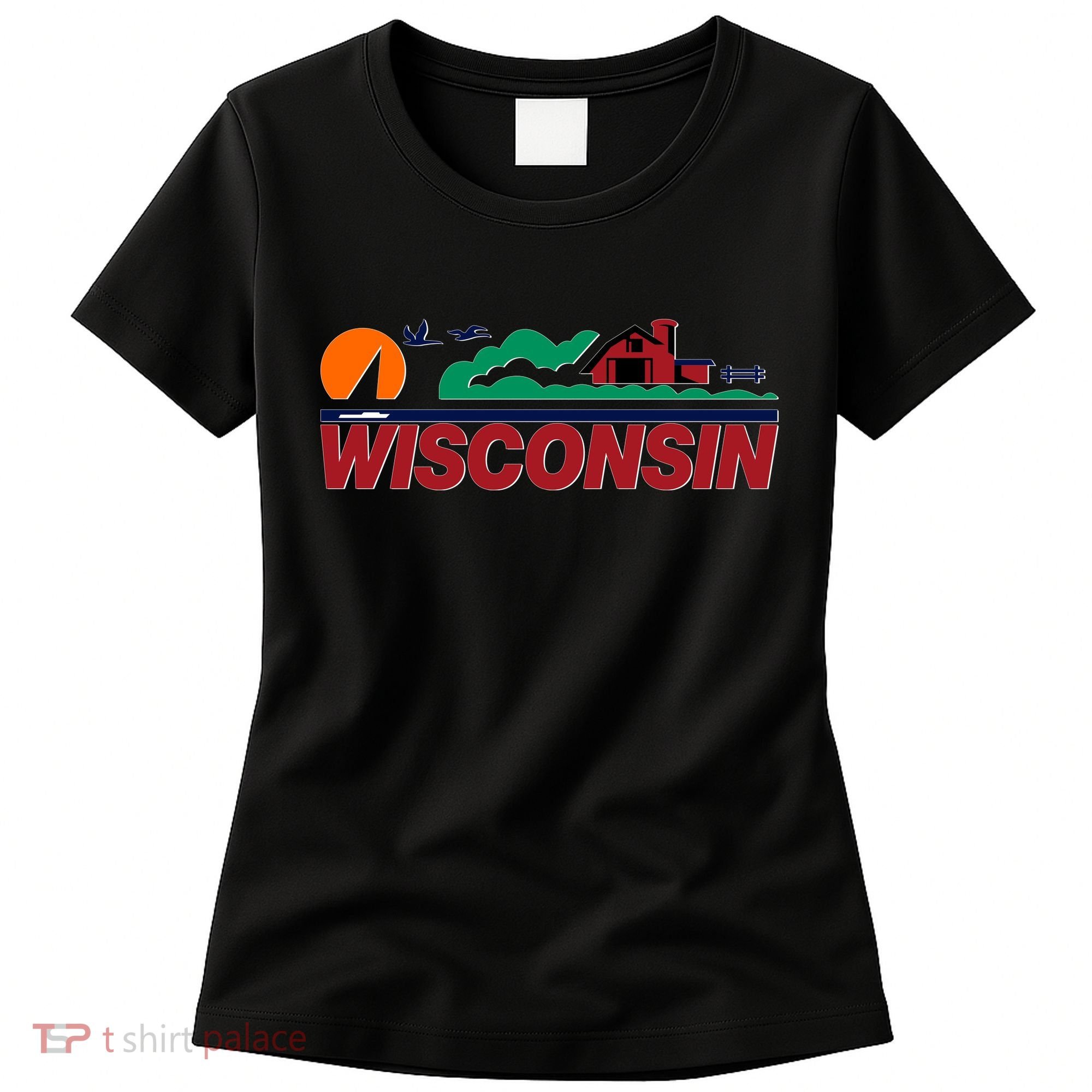 Wisconsin State License Plate Women's T-Shirt