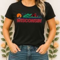 Wisconsin State License Plate Women's T-Shirt thumb 2
