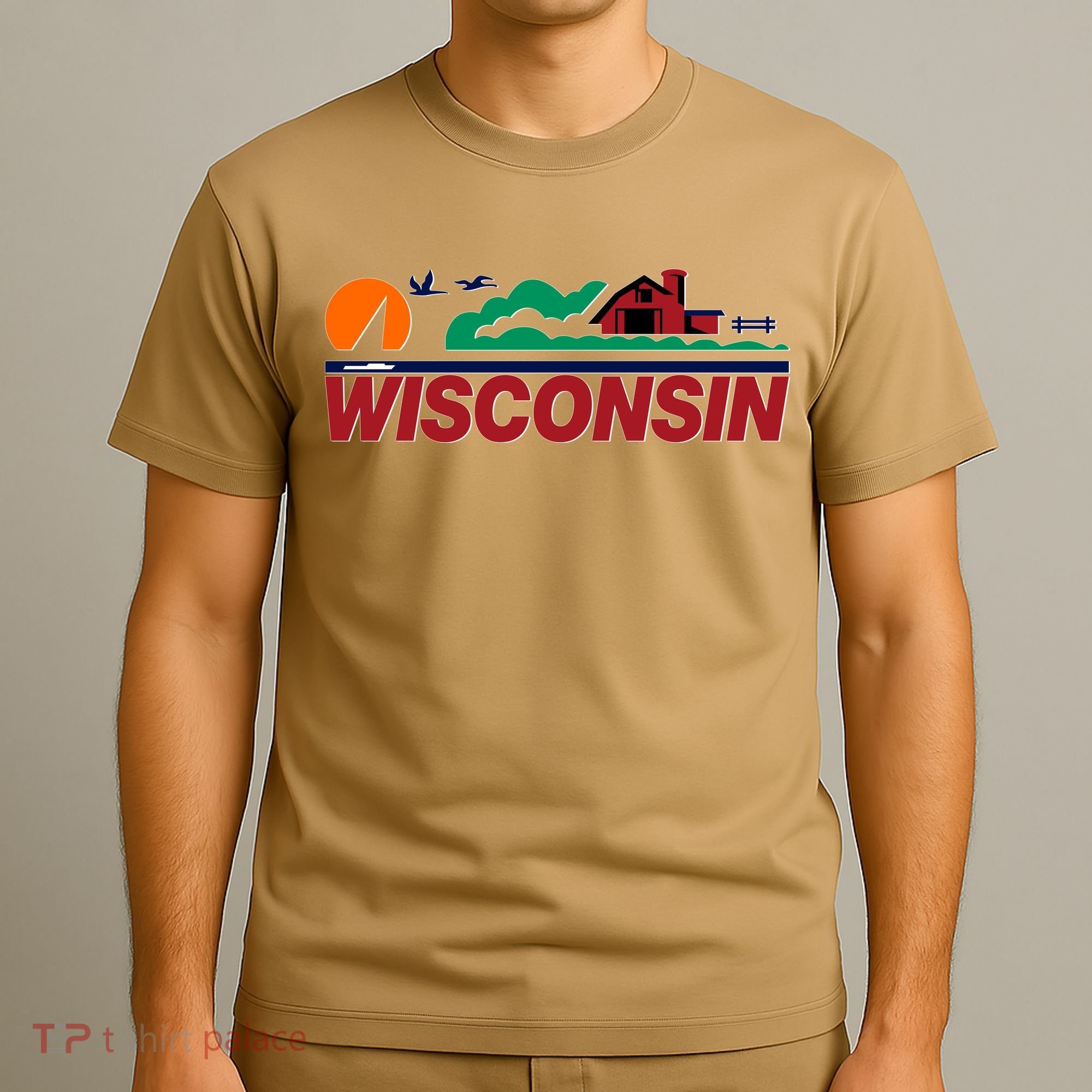 Wisconsin State License Plate T-Shirt