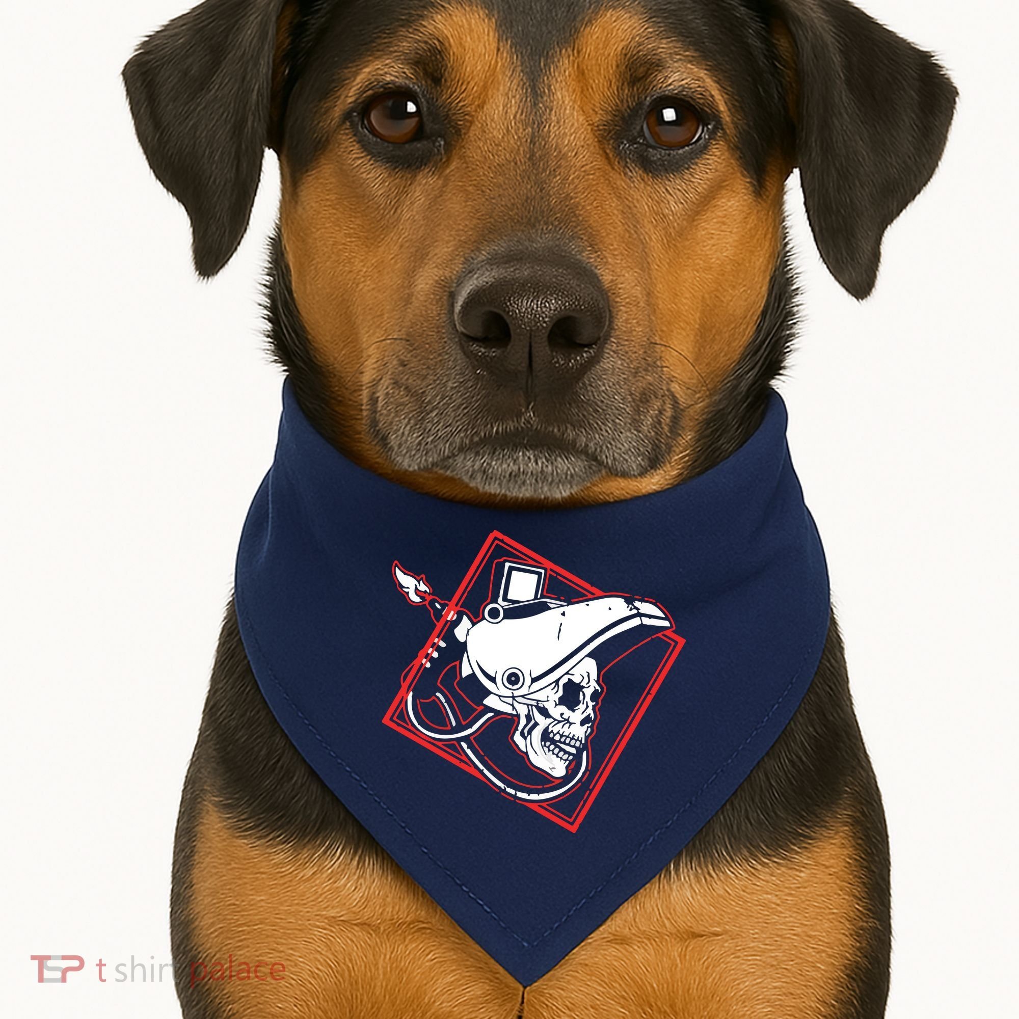 Welder Skull Mig Welding Funny Welding USA-Made Doggie Bandana