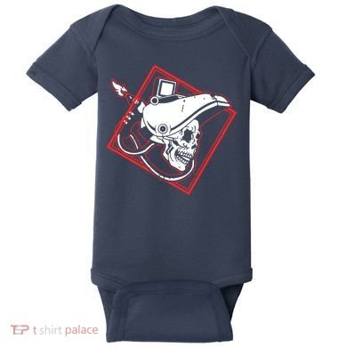 Welder Skull Mig Welding Funny Welding Baby Bodysuit