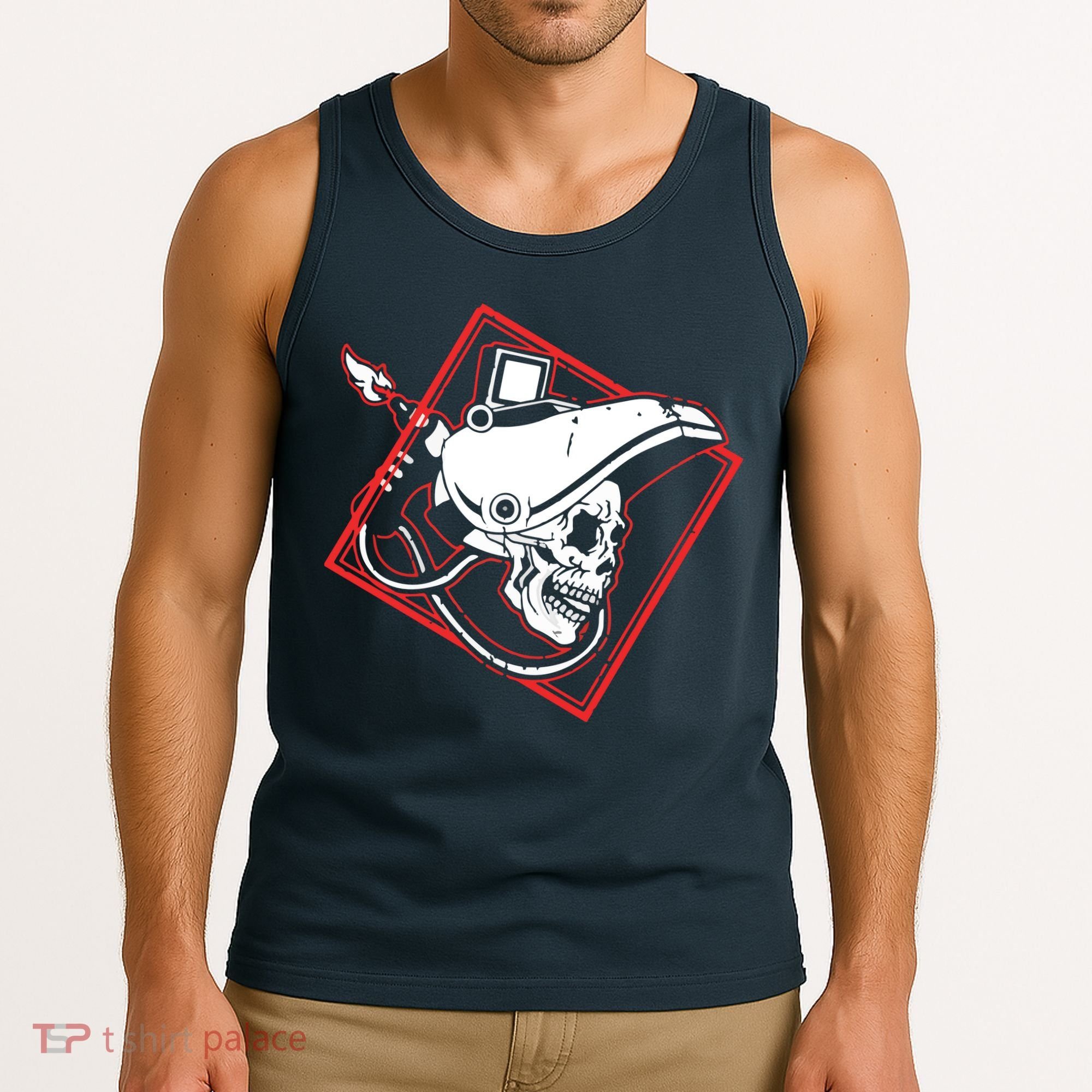 Welder Skull Mig Welding Funny Welding Tank Top