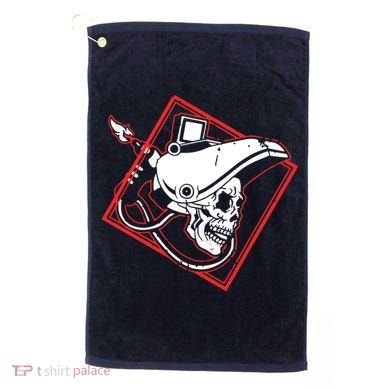 Welder Skull Mig Welding Funny Welding Golf Towel