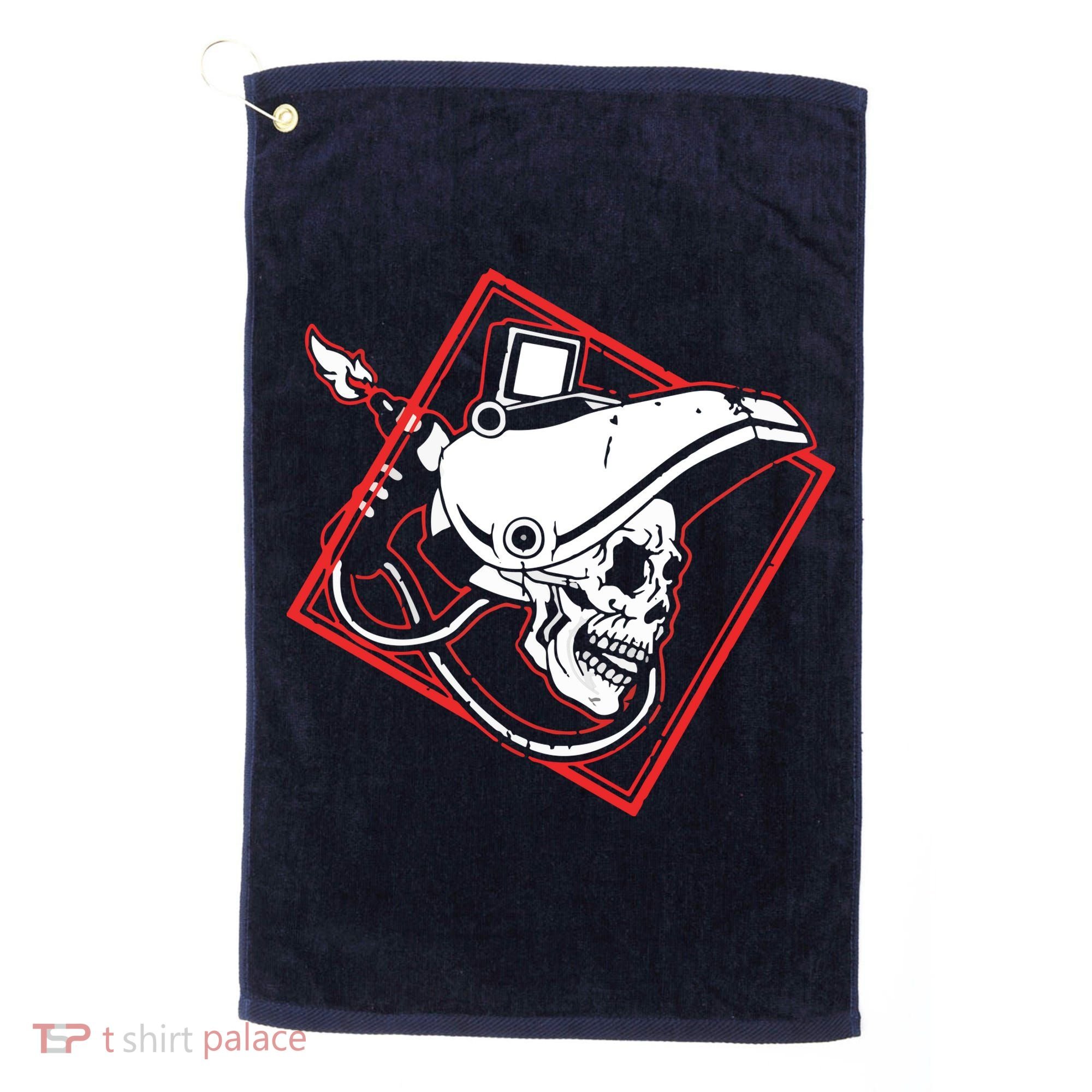 Welder Skull Mig Welding Funny Welding Golf Towel