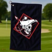 Welder Skull Mig Welding Funny Welding Golf Towel thumb 1
