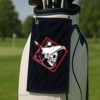 Welder Skull Mig Welding Funny Welding Golf Towel thumb 2