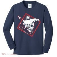 Welder Skull Mig Welding Funny Welding Kids Long Sleeve Shirt thumb 0
