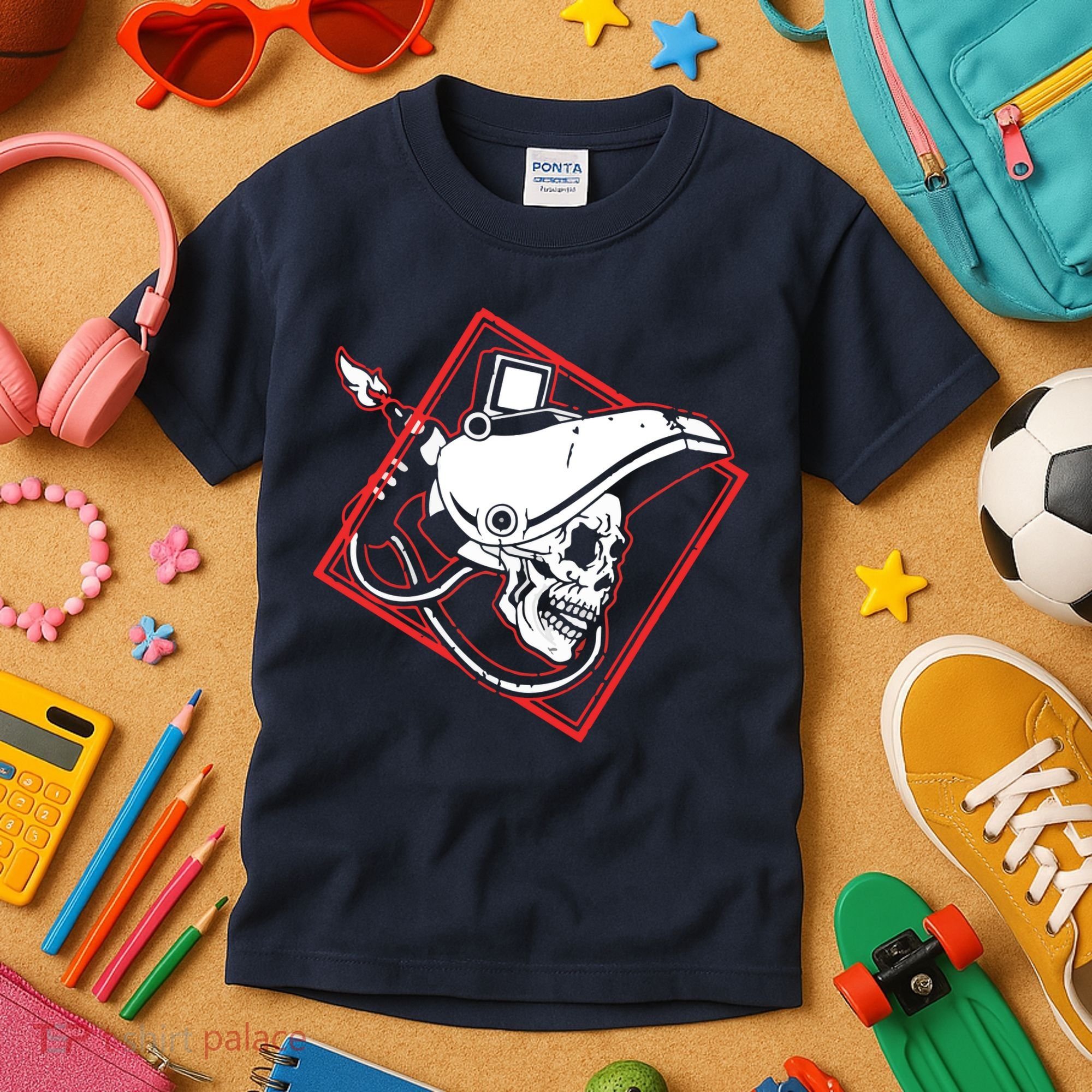 Welder Skull Mig Welding Funny Welding Kids T-Shirt
