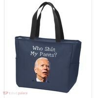 Who Shit My Pants Funny Anti Joe Biden Tote Bag thumb 3