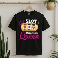 Womens Slot Machine Queen Funny Casino Gambling T-Shirt thumb 2