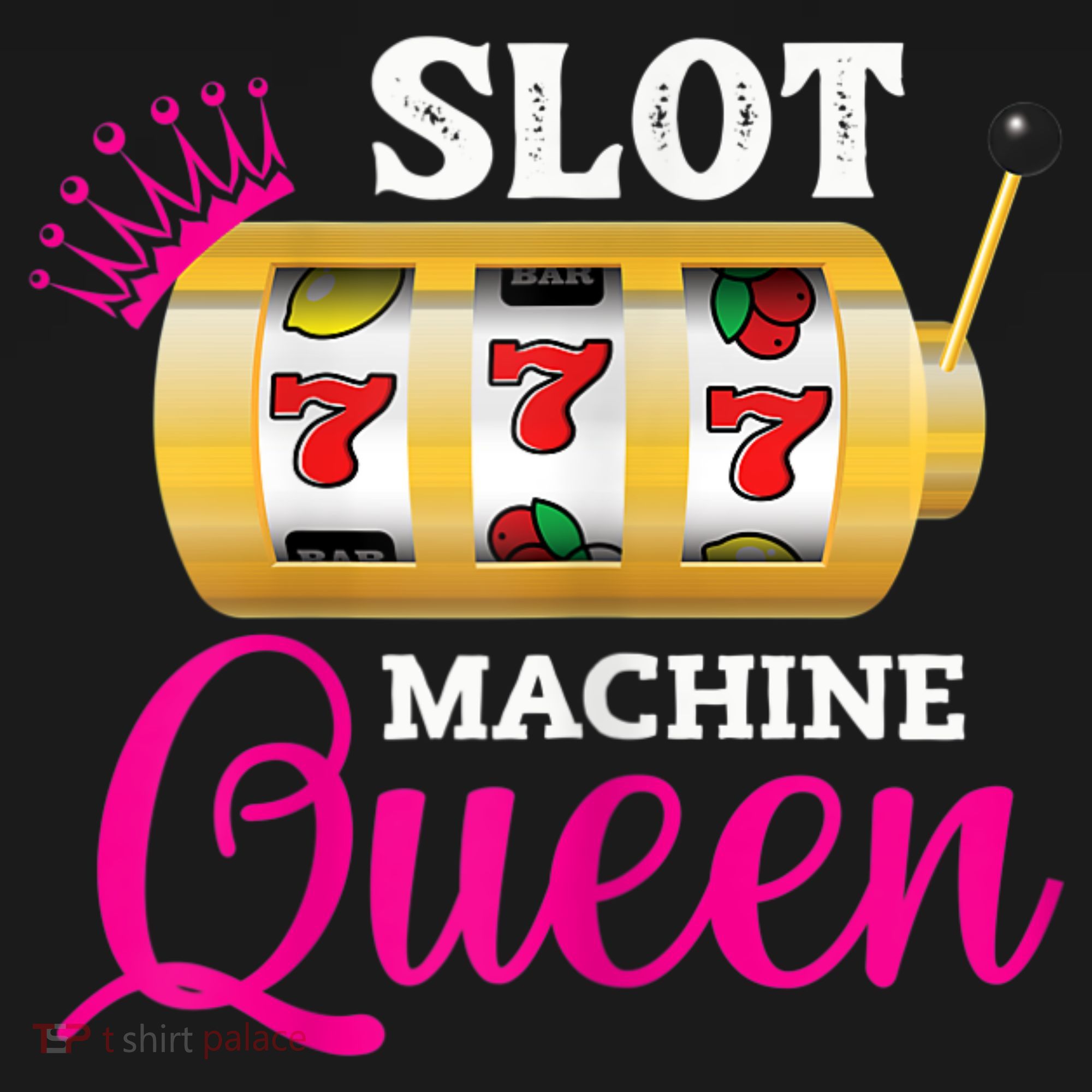 Womens Slot Machine Queen Funny Casino Gambling Kids Sweatshirt