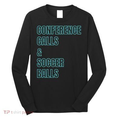 Working Soccer Mom Game Playful Cute Corporate Practice Long Sleeve Shirt