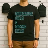 Working Soccer Mom Game Playful Cute Corporate Practice T-Shirt thumb 6