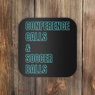 Working Soccer Mom Game Playful Cute Corporate Practice Coaster