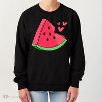 Watermelon Slice Melon Summer Vacation Season Fruit Lovers Women's Sweatshirt thumb 0