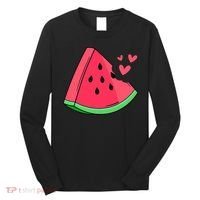 Watermelon Slice Melon Summer Vacation Season Fruit Lovers Long Sleeve Shirt thumb 0
