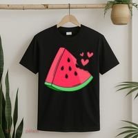 Watermelon Slice Melon Summer Vacation Season Fruit Lovers T-Shirt thumb 2