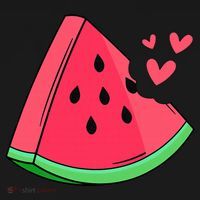Watermelon Slice Melon Summer Vacation Season Fruit Lovers T-Shirt thumb 7