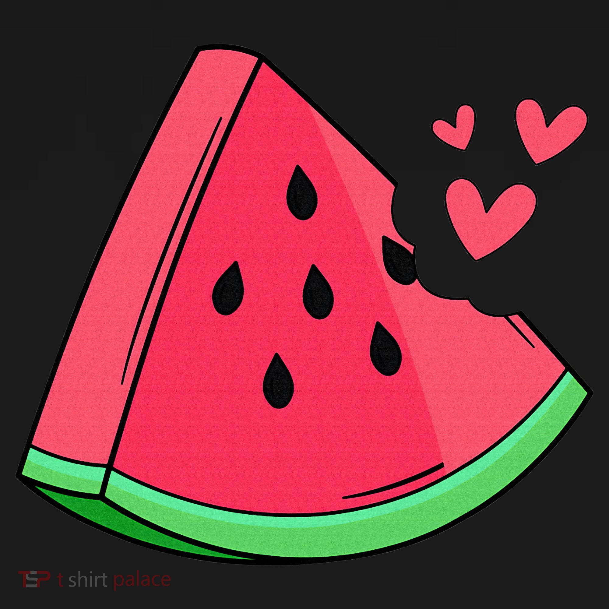 Watermelon Slice Melon Summer Vacation Season Fruit Lovers T-Shirt