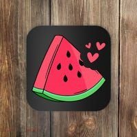 Watermelon Slice Melon Summer Vacation Season Fruit Lovers Coaster thumb 0