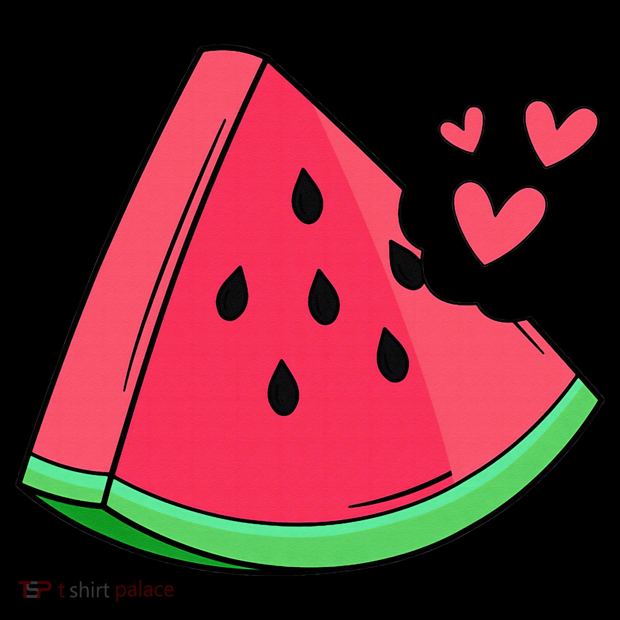 Watermelon Slice Melon Summer Vacation Season Fruit Lovers Women's Hoodie