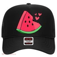 Watermelon Slice Melon Summer Vacation Season Fruit Lovers Hat thumb 0