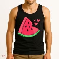 Watermelon Slice Melon Summer Vacation Season Fruit Lovers Tank Top thumb 3