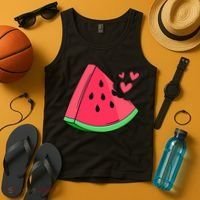 Watermelon Slice Melon Summer Vacation Season Fruit Lovers Tank Top thumb 4