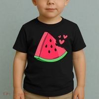 Watermelon Slice Melon Summer Vacation Season Fruit Lovers Toddler T-Shirt thumb 2