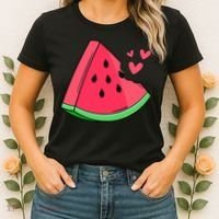 Watermelon Slice Melon Summer Vacation Season Fruit Lovers Women's T-Shirt thumb 2