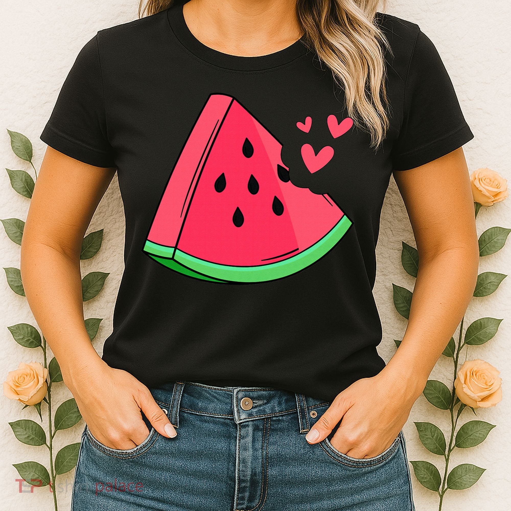 Watermelon Slice Melon Summer Vacation Season Fruit Lovers Women's T-Shirt