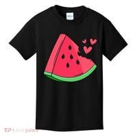Watermelon Slice Melon Summer Vacation Season Fruit Lovers Kids T-Shirt thumb 0