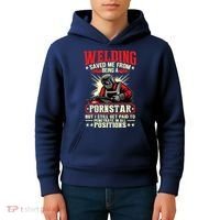 Welding Saved Me From Being A Pornstar But I Still Get Paid Kids Hoodie thumb 4