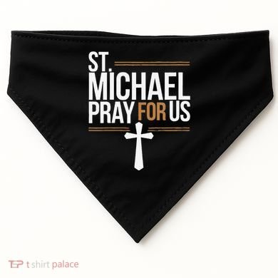 Women St. Michael Patronage Catholic Confirmation Gift USA-Made Doggie Bandana