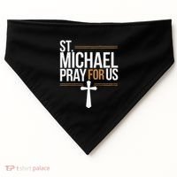Women St. Michael Patronage Catholic Confirmation Gift USA-Made Doggie Bandana thumb 0