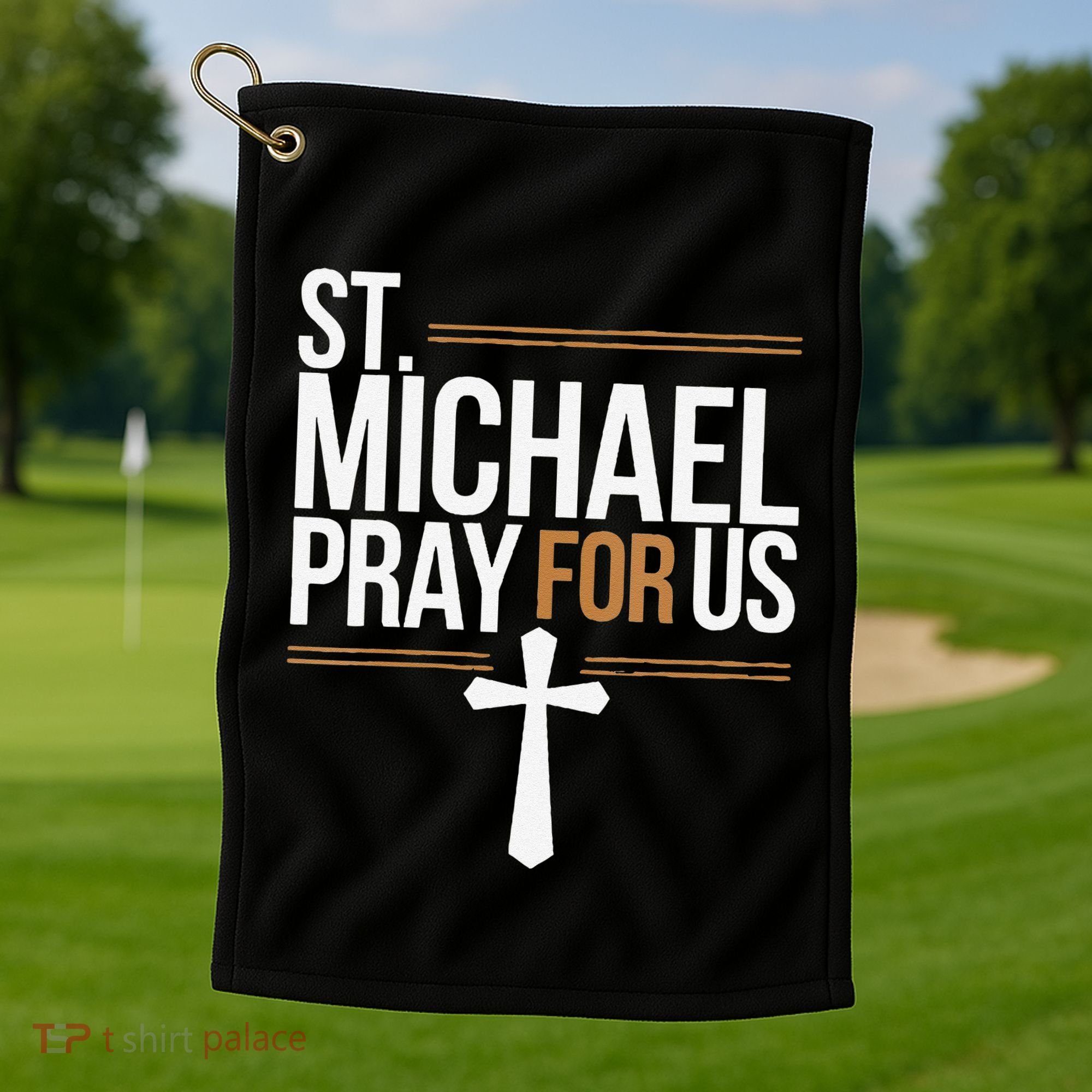 Women St. Michael Patronage Catholic Confirmation Gift Golf Towel