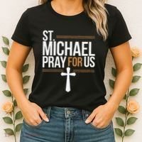 Women St. Michael Patronage Catholic Confirmation Gift Women's T-Shirt thumb 2