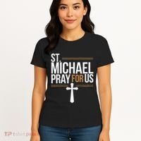 Women St. Michael Patronage Catholic Confirmation Gift Women's T-Shirt thumb 4