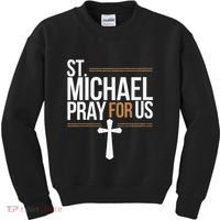 Women St. Michael Patronage Catholic Confirmation Gift Kids Sweatshirt thumb 0