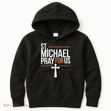 Women St. Michael Patronage Catholic Confirmation Gift Kids Hoodie