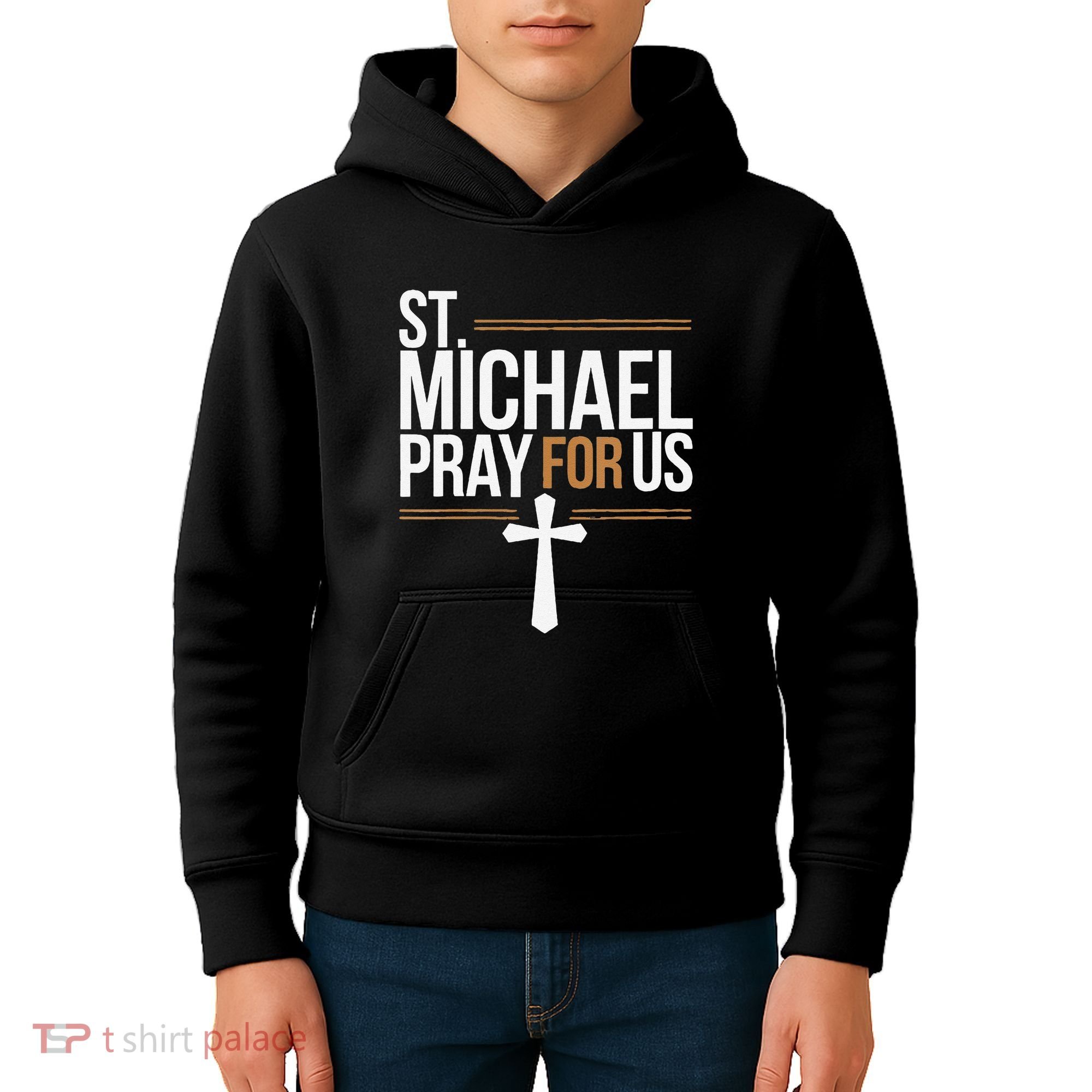 Women St. Michael Patronage Catholic Confirmation Gift Kids Hoodie
