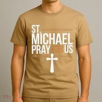 Women St. Michael Patronage Catholic Confirmation Gift T-Shirt thumb 3