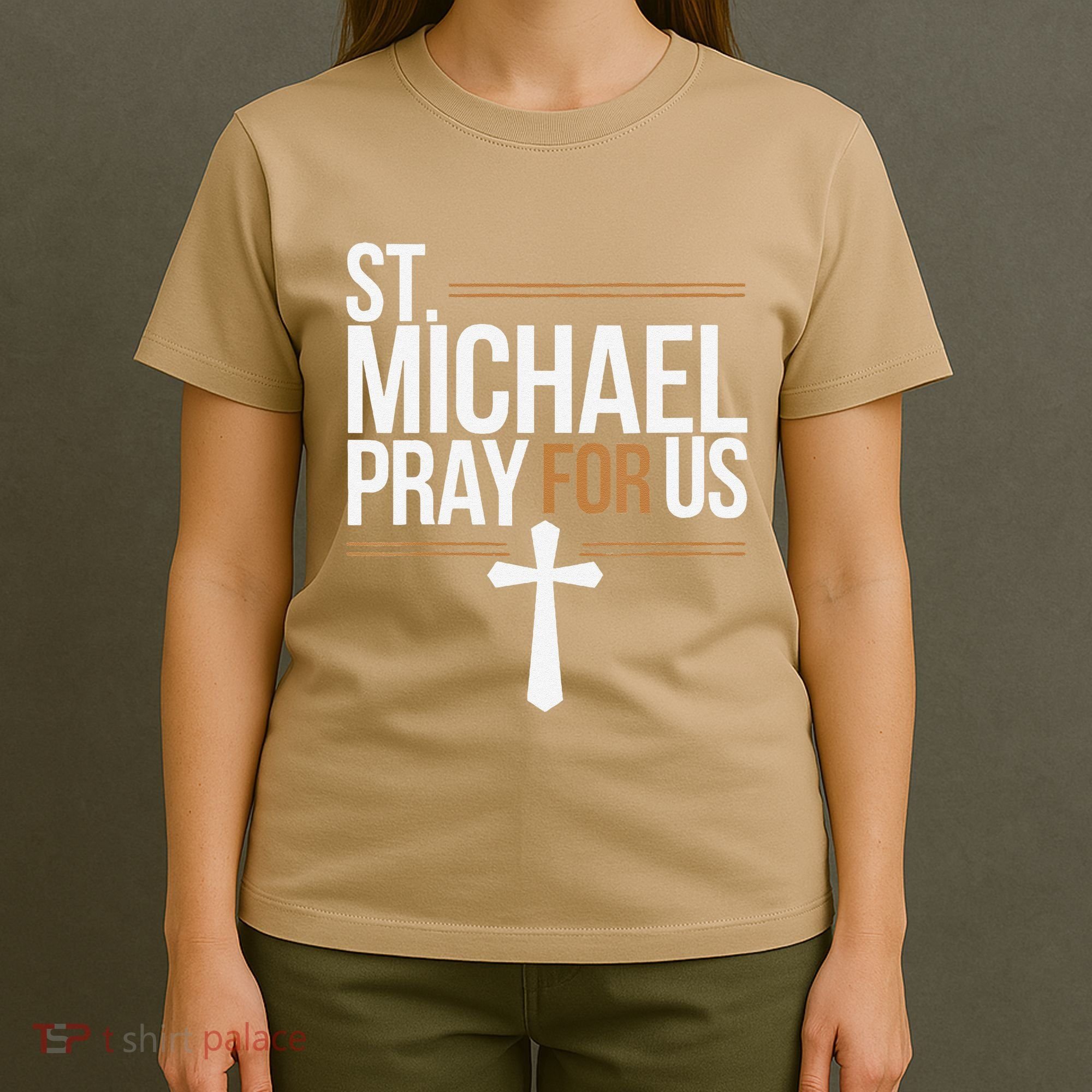 Women St. Michael Patronage Catholic Confirmation Gift T-Shirt