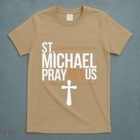 Women St. Michael Patronage Catholic Confirmation Gift T-Shirt thumb 5