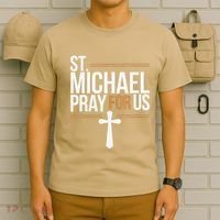 Women St. Michael Patronage Catholic Confirmation Gift T-Shirt thumb 6