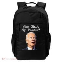 Who Shit My Pant's Funny Anti Joe Biden Backpack thumb 0