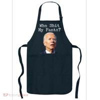 Who Shit My Pant's Funny Anti Joe Biden Apron thumb 0