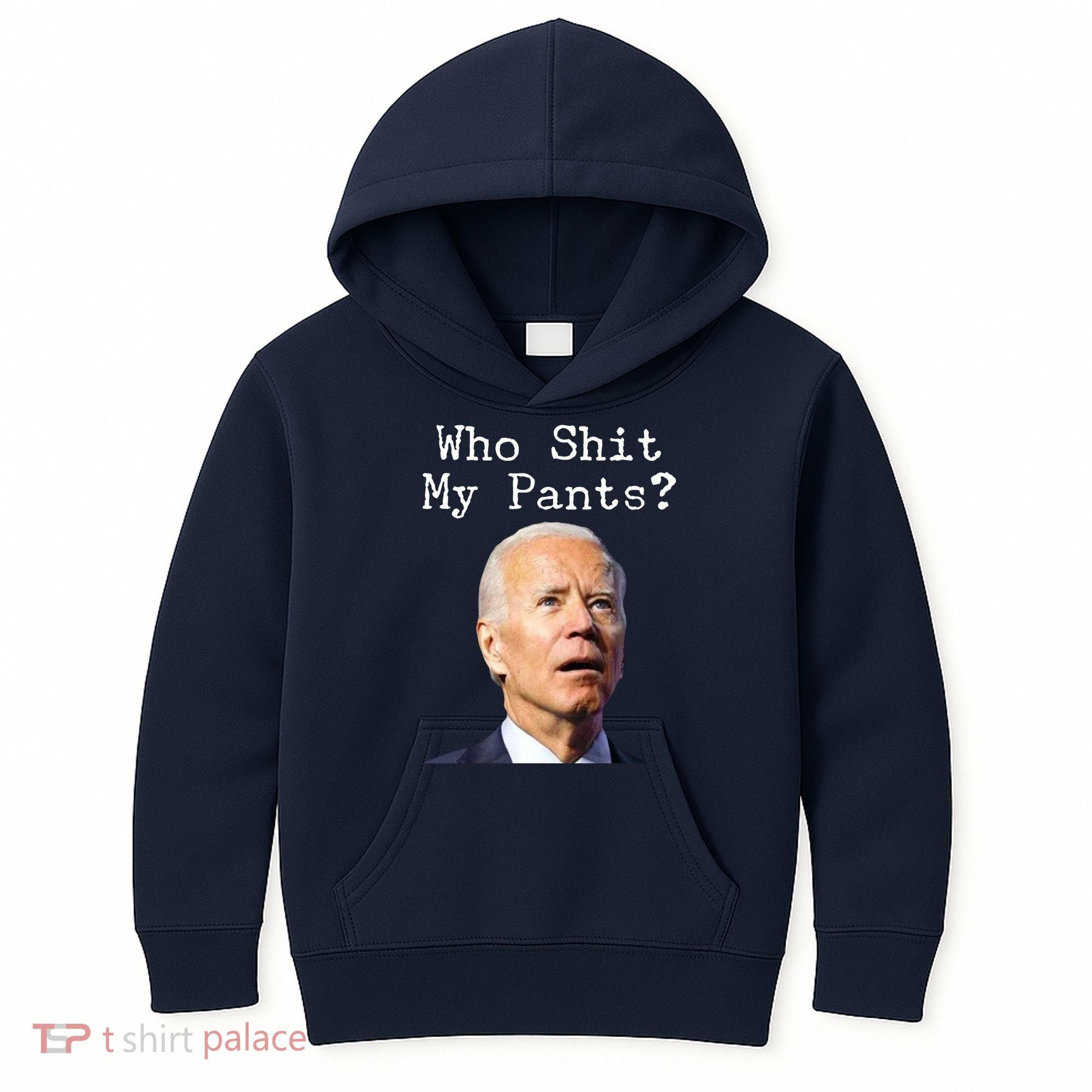 Who Shit My Pant's Funny Anti Joe Biden Kids Hoodie