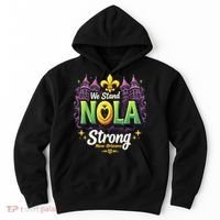 We Stand Nola Strong New Orleans Traveling Lovers Costume Hoodie thumb 0