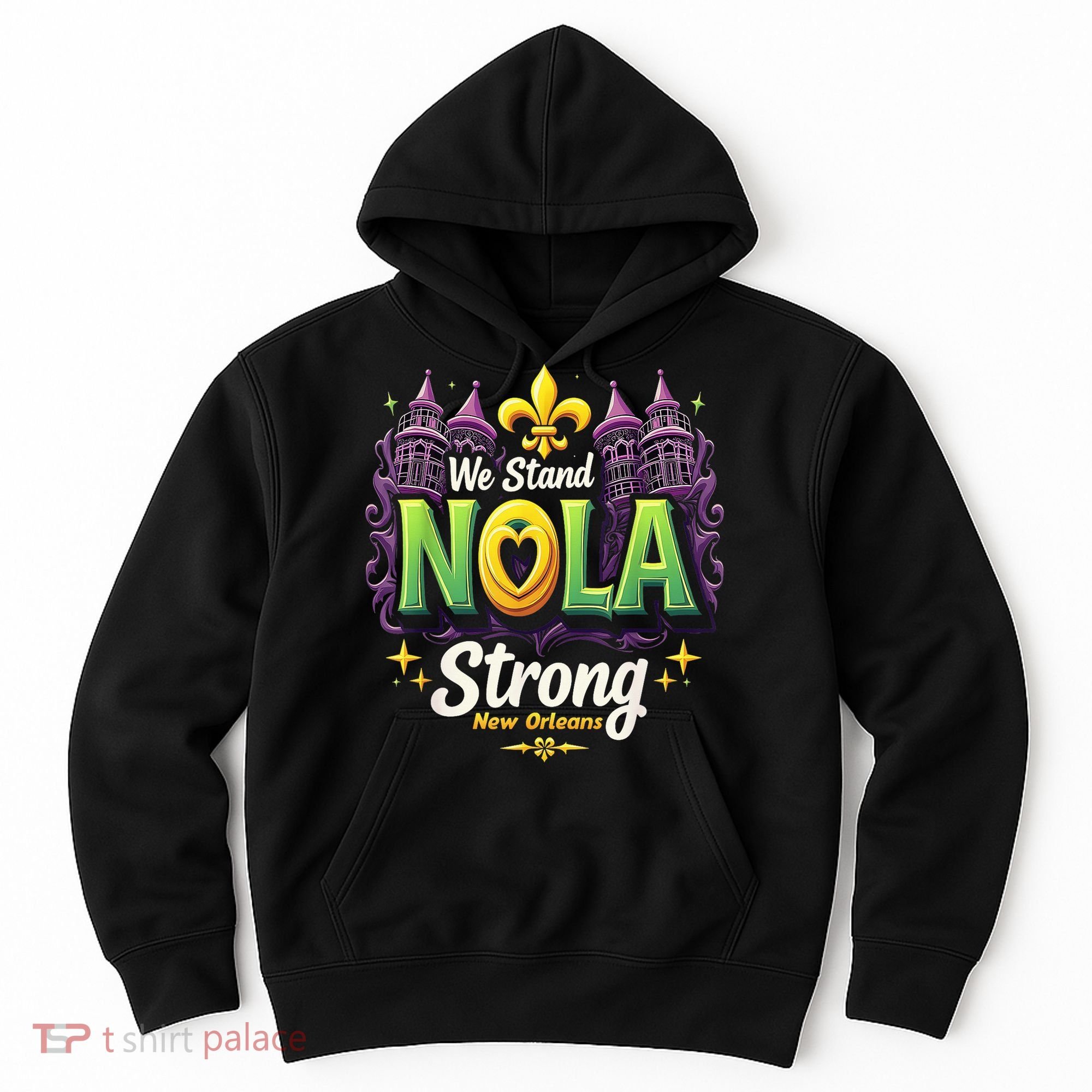 We Stand Nola Strong New Orleans Traveling Lovers Costume Hoodie